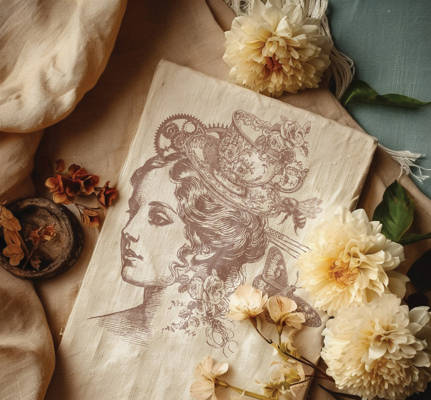 Charlotte 12x12 IOD Decor Stamp by Iron Orchid Designs