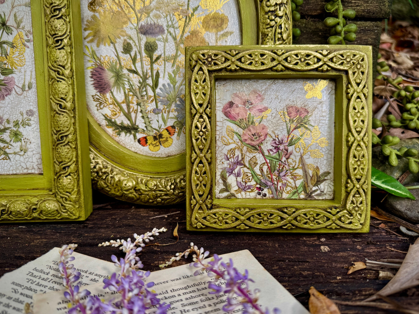 Flora Greca IOD Transfer 8x12 Pad by Iron Orchid Designs