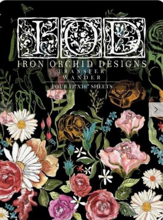 Wander IOD Transfer 12x16 Pad by Iron Orchid Designs