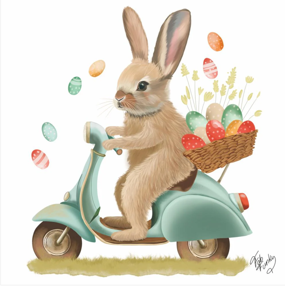 Bunny Dash Cocktail Napkins