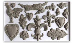 Fleur de Lis 6x10 IOD Mould by Iron Orchid Designs