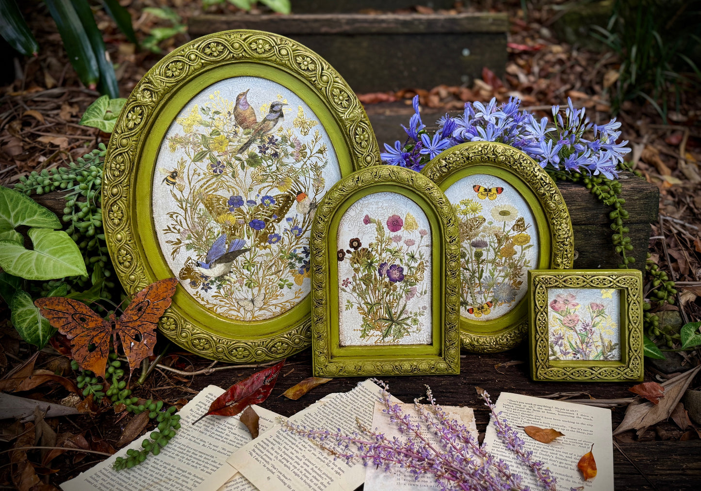 Flora Greca IOD Transfer 8x12 Pad by Iron Orchid Designs