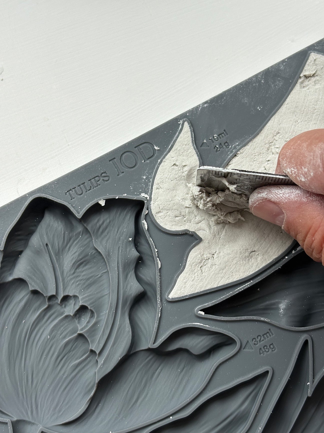 Tulips 6x10 IOD Mould by Iron Orchid Designs