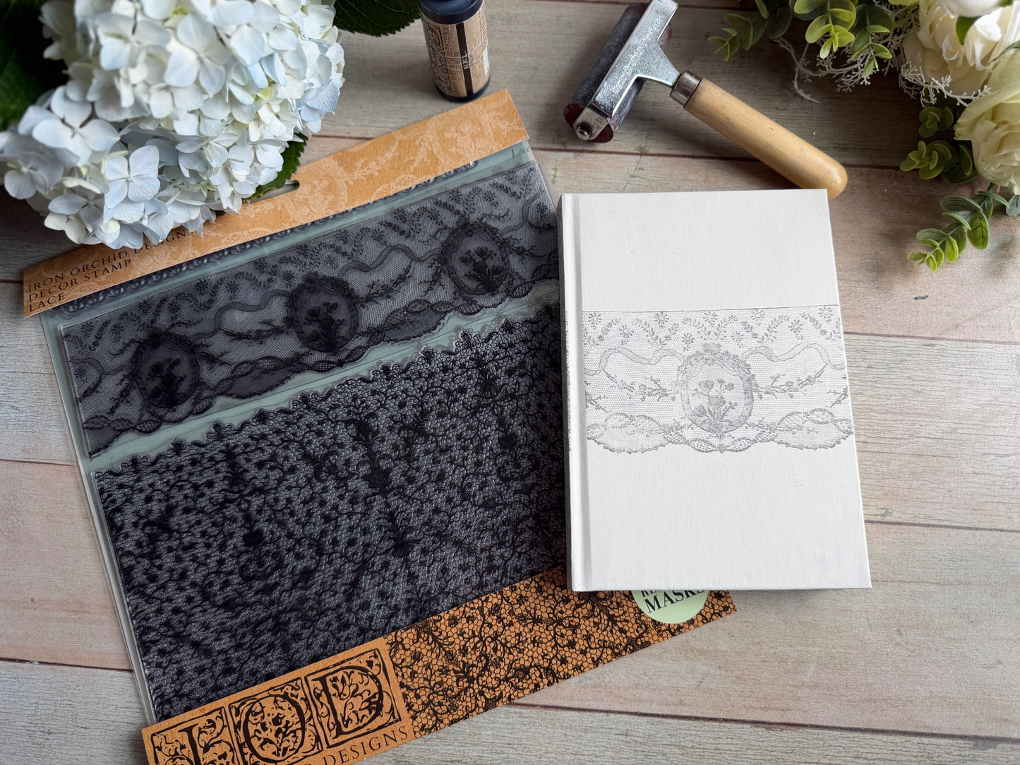 Lace 12x12 IOD Stamp by Iron Orchid Designs (NEW!)