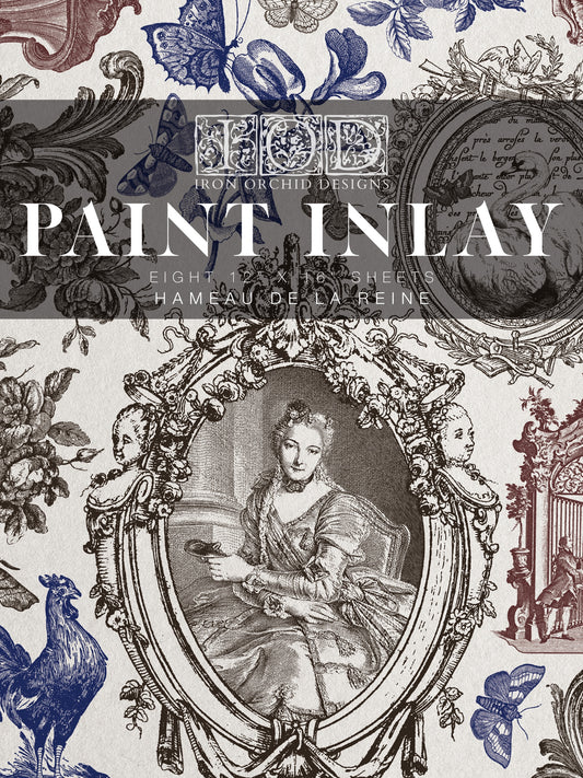 Hameau de la Reine IOD Paint Inlay 12x16 Pad by Iron Orchid Designs
