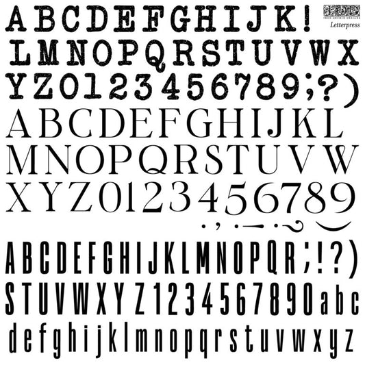 Letterpress 12x12 IOD Decor Stamp by Iron Orchid Designs