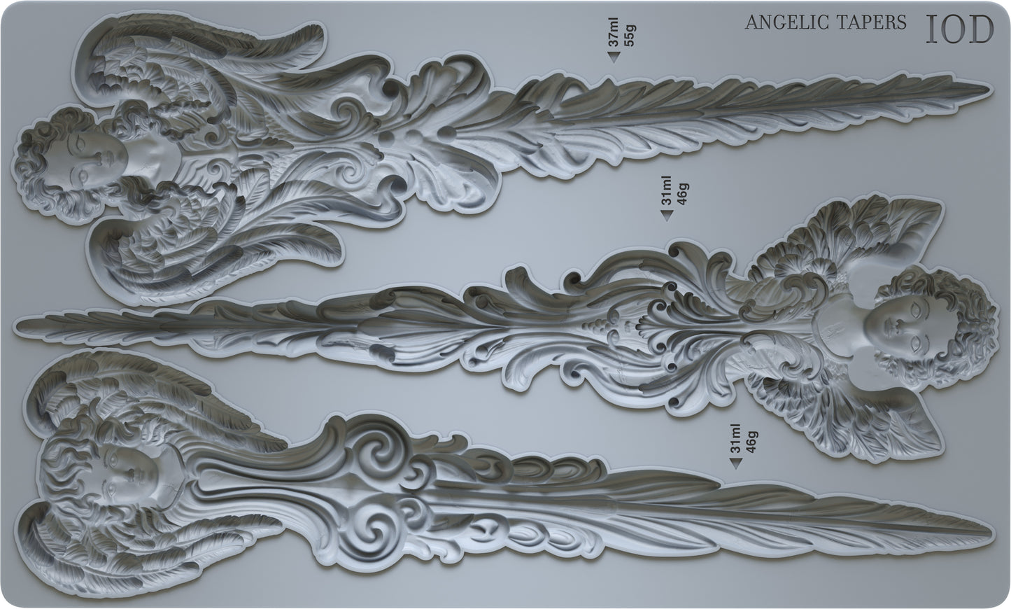 Angelic Tapers 6x10 IOD Mould by Iron Orchid Designs