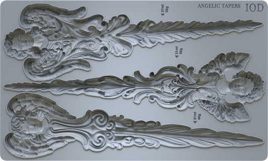 Angelic Tapers 6x10 IOD Mould by Iron Orchid Designs
