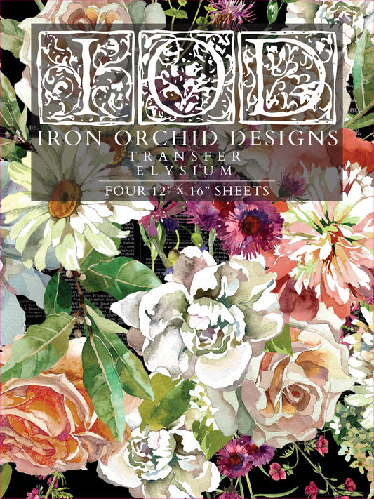 Elysium IOD Transfer 12x16 Pad by Iron Orchid Designs