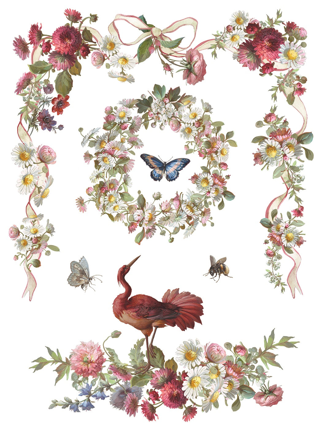 Madeleine IOD Transfer 12x16 Pad by Iron Orchid Designs