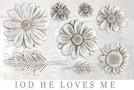 He Loves Me 6x10 IOD Mould by Iron Orchid Designs