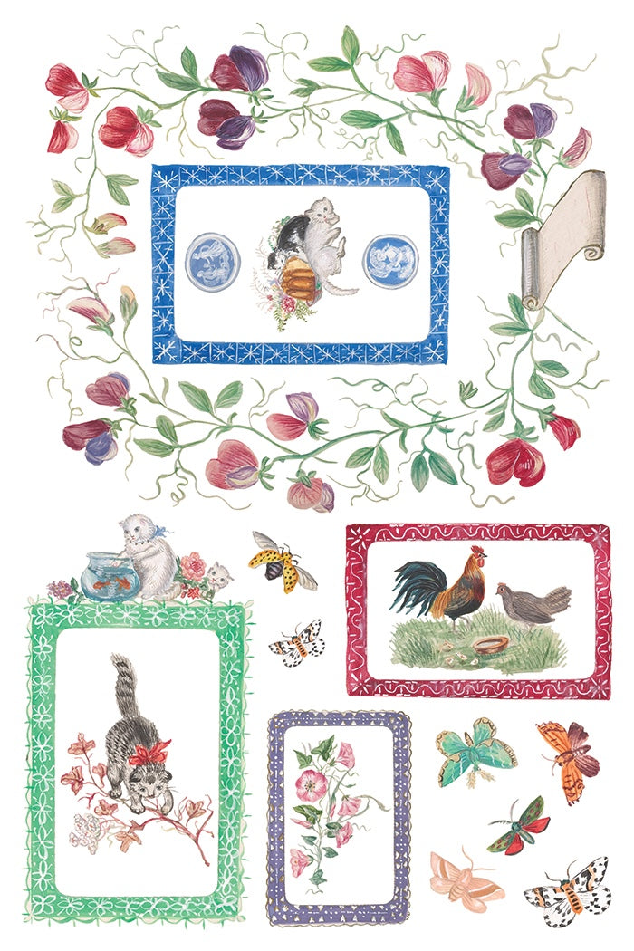Emily Clare IOD Transfer 8x12 Pad by Iron Orchid Designs