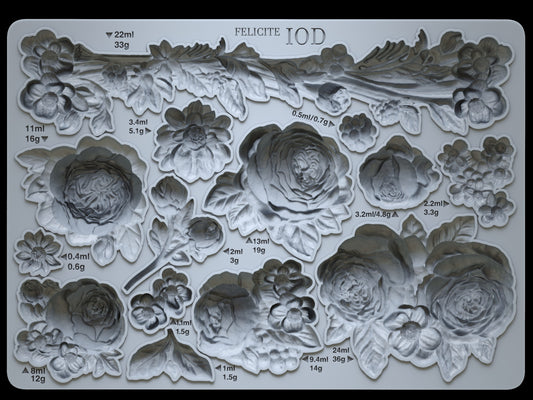 Felicite 5x7 IOD Mould by Iron Orchid Designs