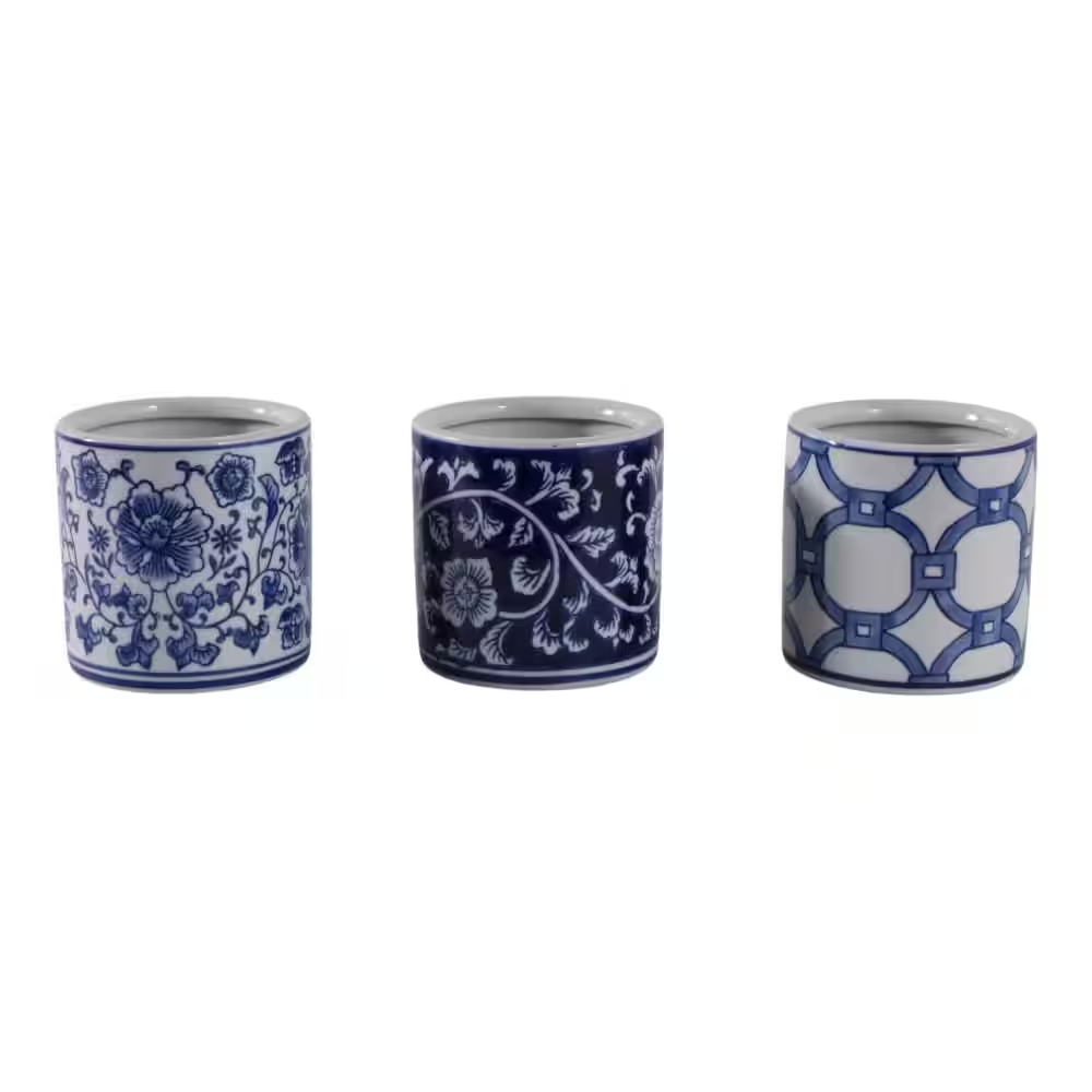 Ceramic Chinoiserie Pencil Cup (3 Styles)