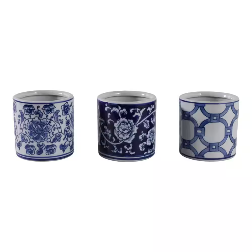 Ceramic Chinoiserie Pencil Cup (3 Styles)
