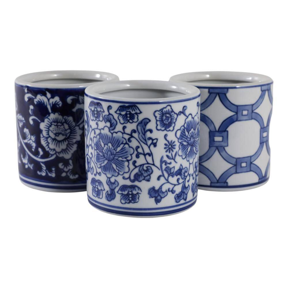 Ceramic Chinoiserie Pencil Cup (3 Styles)