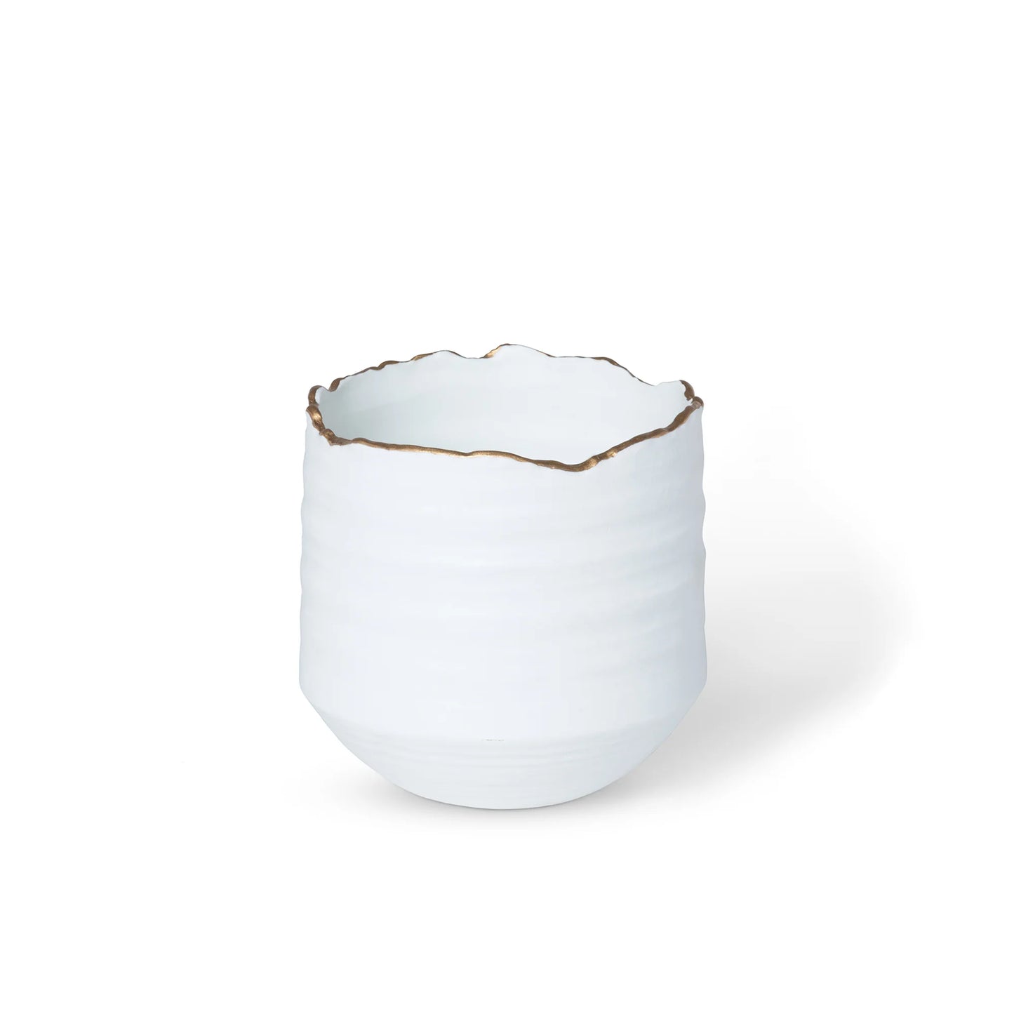 5" Gilded Organic Edge Pot