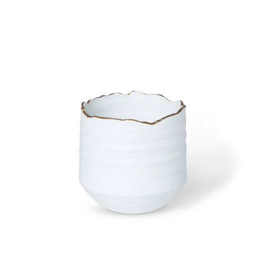 5" Gilded Organic Edge Pot