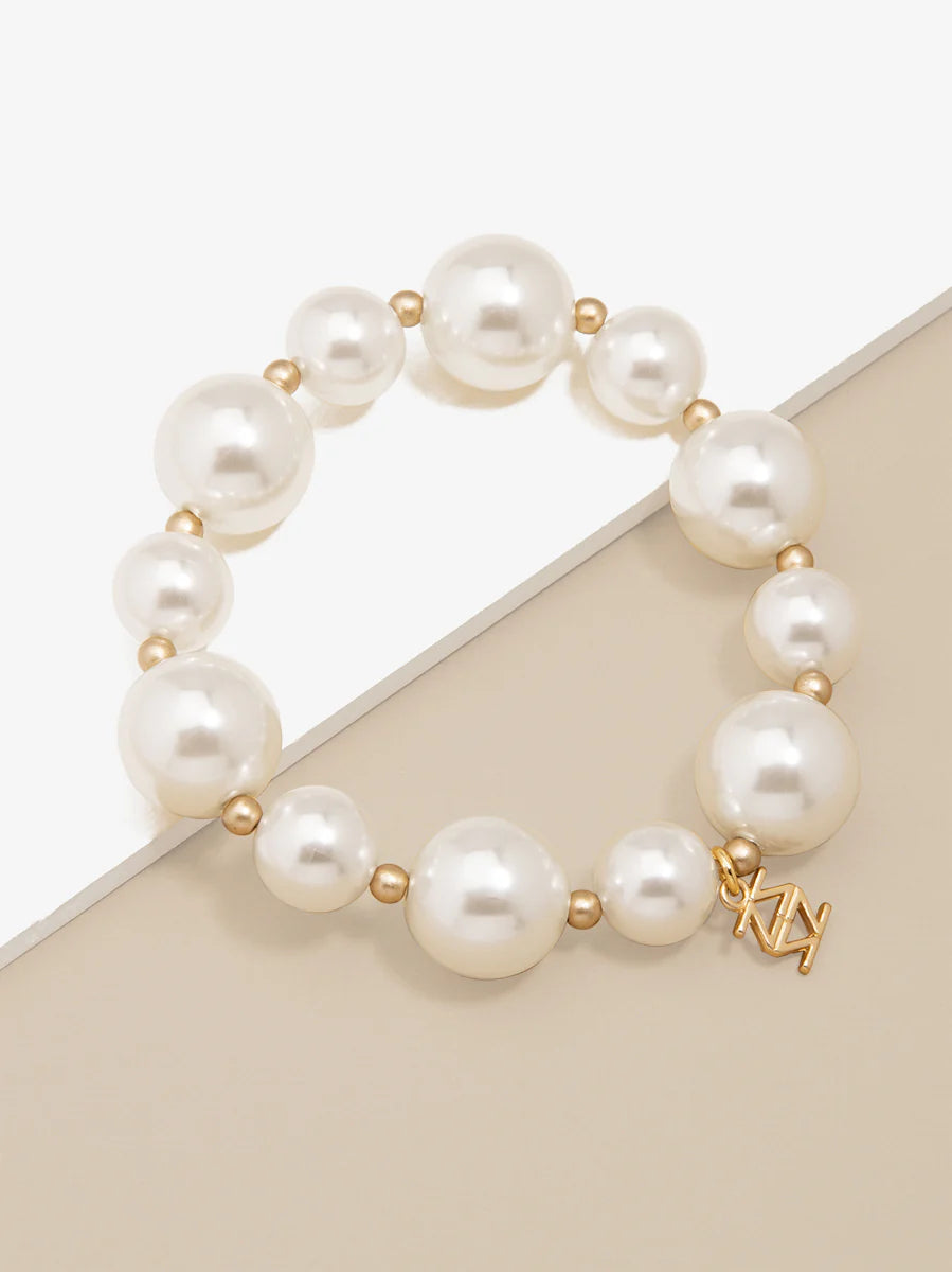 Mixed Pearl Stretch Bracelet