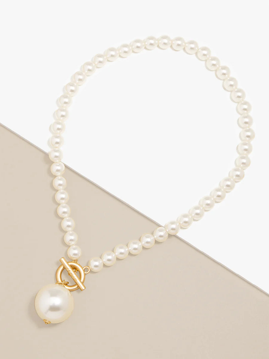 Pearl Pendant Collar Necklace